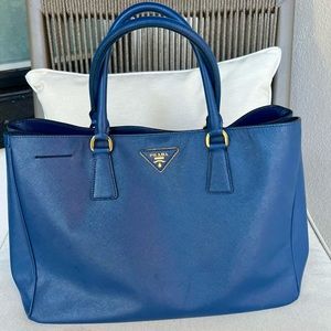 Prada Saffiano Large Blue
